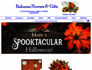 bakanasflowers.com screenshot