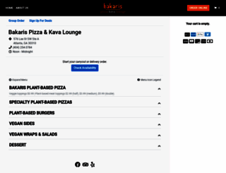 bakarispizza.com screenshot