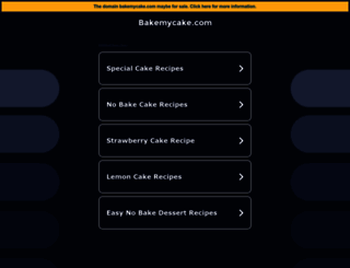 bakemycake.com screenshot