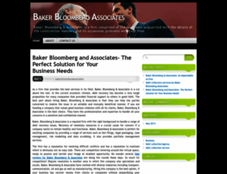 bakerbloombergassociates.wordpress.com screenshot