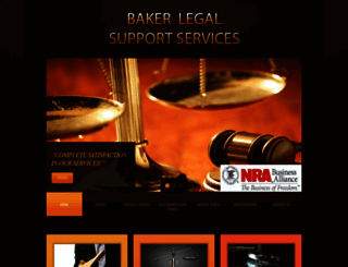 bakerlegalsupportservices.com screenshot