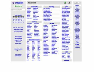 bakersfield.craigslist.org screenshot