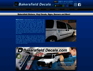 bakersfielddecals.com screenshot