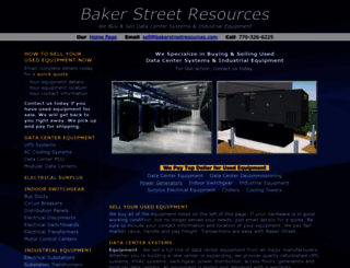 bakerstreetresources.com screenshot
