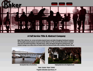 bakertitleabstract.com screenshot