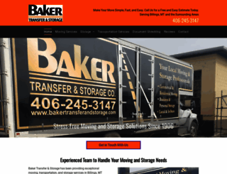 bakertransferandstorage.com screenshot