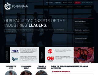 bakervilleuniversity.com screenshot