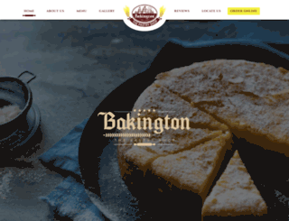 bakingtonbakery.com screenshot