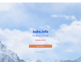 baks.info screenshot