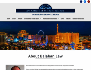 balaban-law.com screenshot