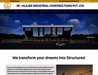balajiconstruction.in screenshot