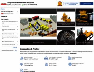 balajiconstructionmachine.com screenshot