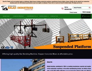 balajiconstructionmachinery.com screenshot