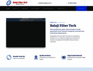 balajifilters.com screenshot
