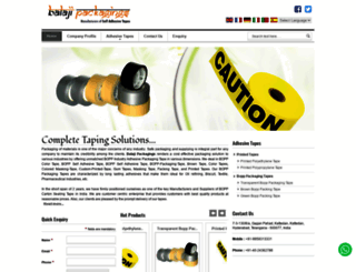 balajipackagings.com screenshot