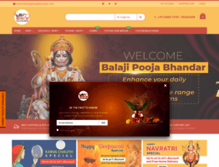 balajipoojabhandar.com screenshot