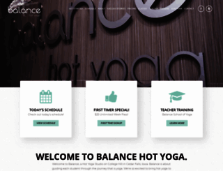 balancehotyoga.com screenshot