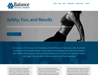balancepersonaltraining.com screenshot