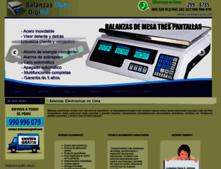 balanzaelectronicaperu.com screenshot