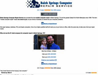 balchspringscomputerrepair.com screenshot