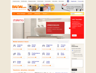 baldai.com screenshot