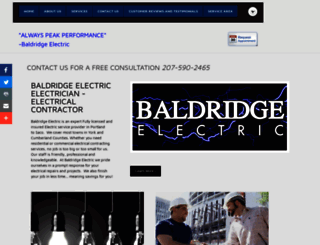 baldridgeelectric.com screenshot