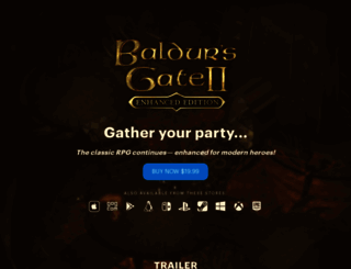 baldursgateii.com screenshot