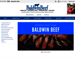 baldwinbeef.com screenshot