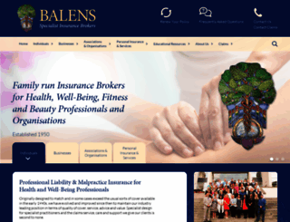 balens.co.uk screenshot