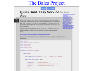 balesproject.com screenshot