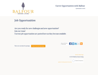 balfourcare.hrmdirect.com screenshot
