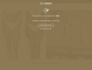 balibody.com.au screenshot