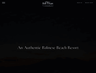 balitropic-resort.com screenshot
