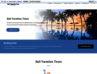 balivacationtours.com screenshot
