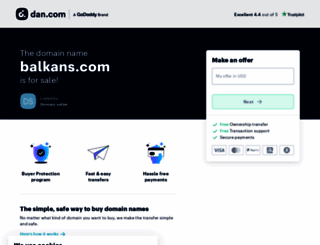 balkans.com screenshot