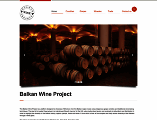 balkanwineproject.com screenshot