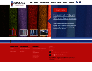 balkrishnatextiles.com screenshot