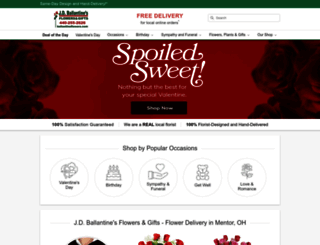 ballantineflowers.com screenshot