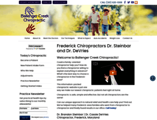 ballengercreekchiropractic.com screenshot