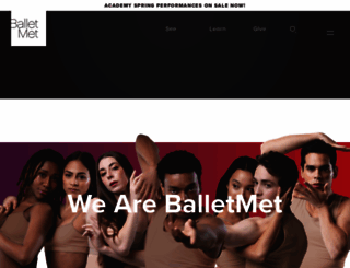 balletmet.org screenshot
