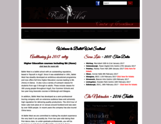 balletwest.co.uk screenshot