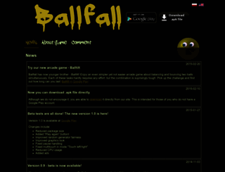 ballfall.kotula.net.pl screenshot