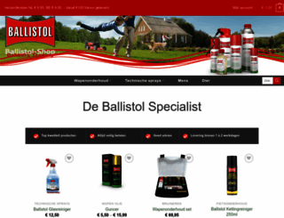 ballistol-shop.nl screenshot