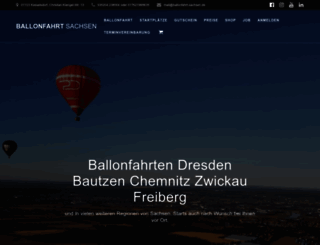 ballonfahrt-sachsen.de screenshot