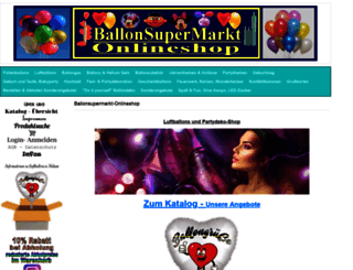 ballonsupermarkt-onlineshop.de screenshot