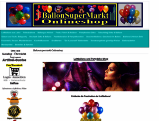 ballonsupermarkt-onlineshop.de screenshot