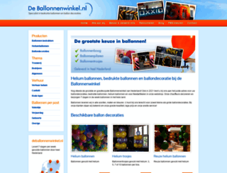 ballonwebshop.de screenshot