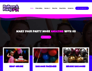 balloonandpartyfx.com.au screenshot