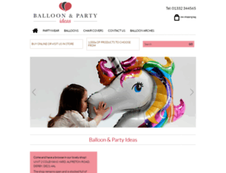balloonandpartyideas.co.uk screenshot