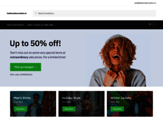 balloondecoration.in screenshot